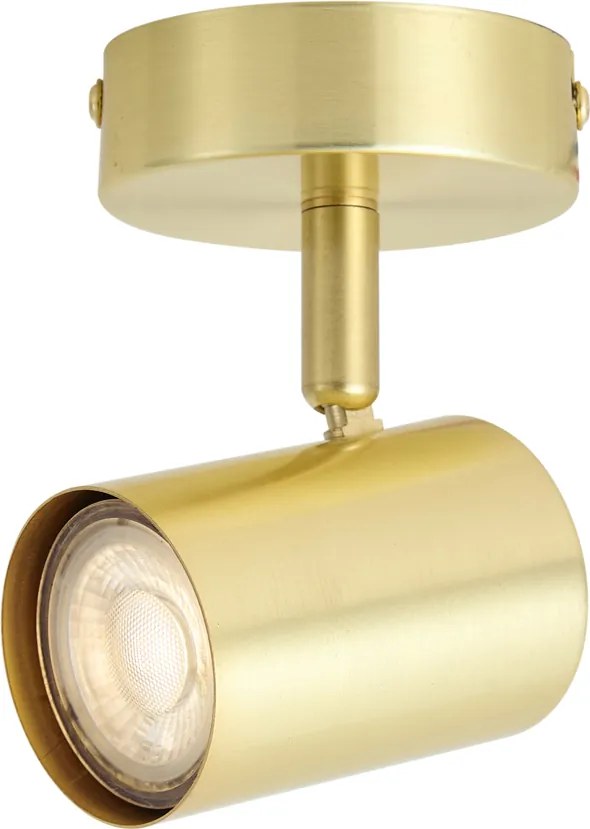 Faretto moderno orientabile in ottone - Jeana