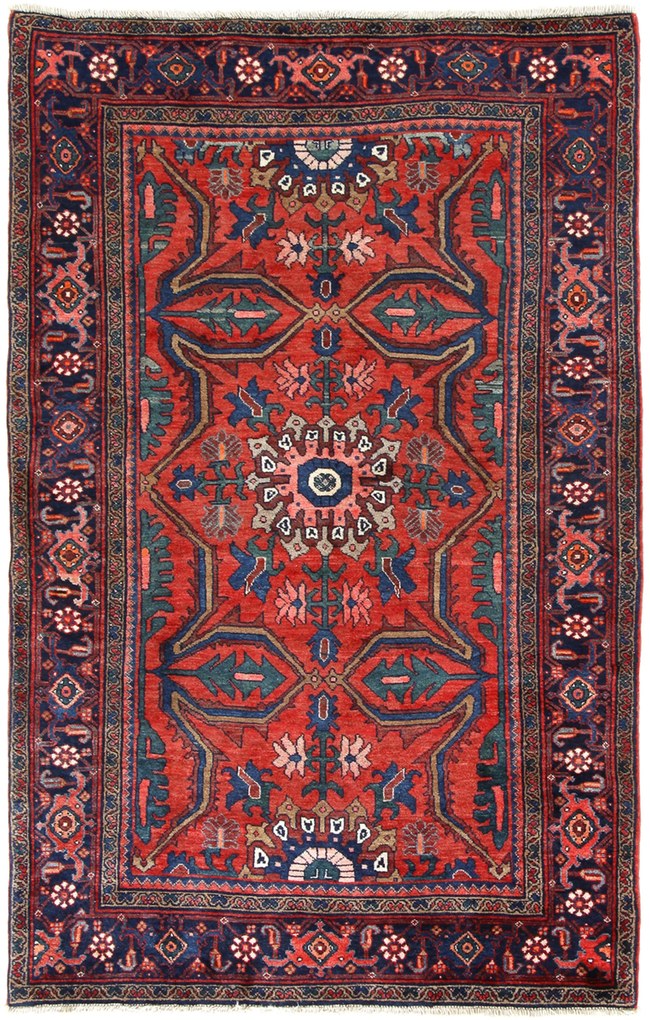 Bidjar Tappeto persiano 120x200 (Iran) Annodato A Mano