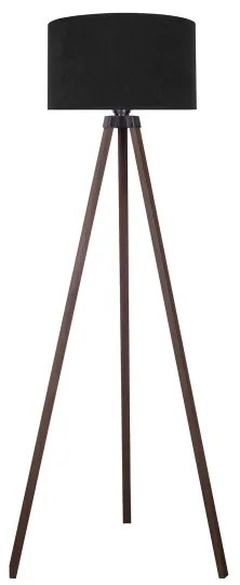 Brilagi - Lampada con piedistallo VELVET 1xE27/60W/230V marrone/nero