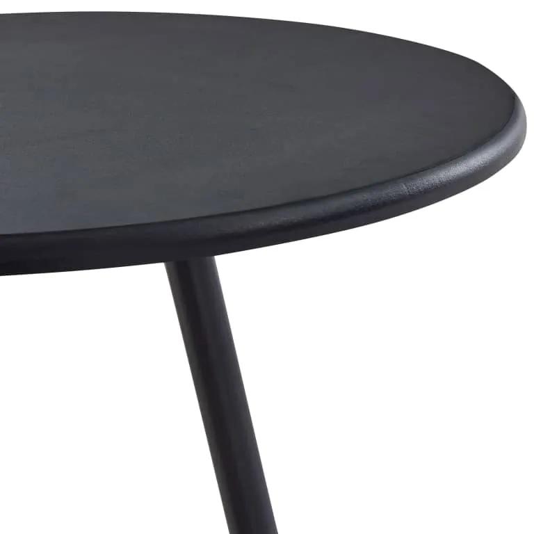 Tavolo da bar nero 60x107,5 cm in mdf