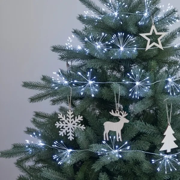 Brilagi - Catena luminosa LED per esterni 150xLED 5m IP44 bianco freddo effetto scintillante