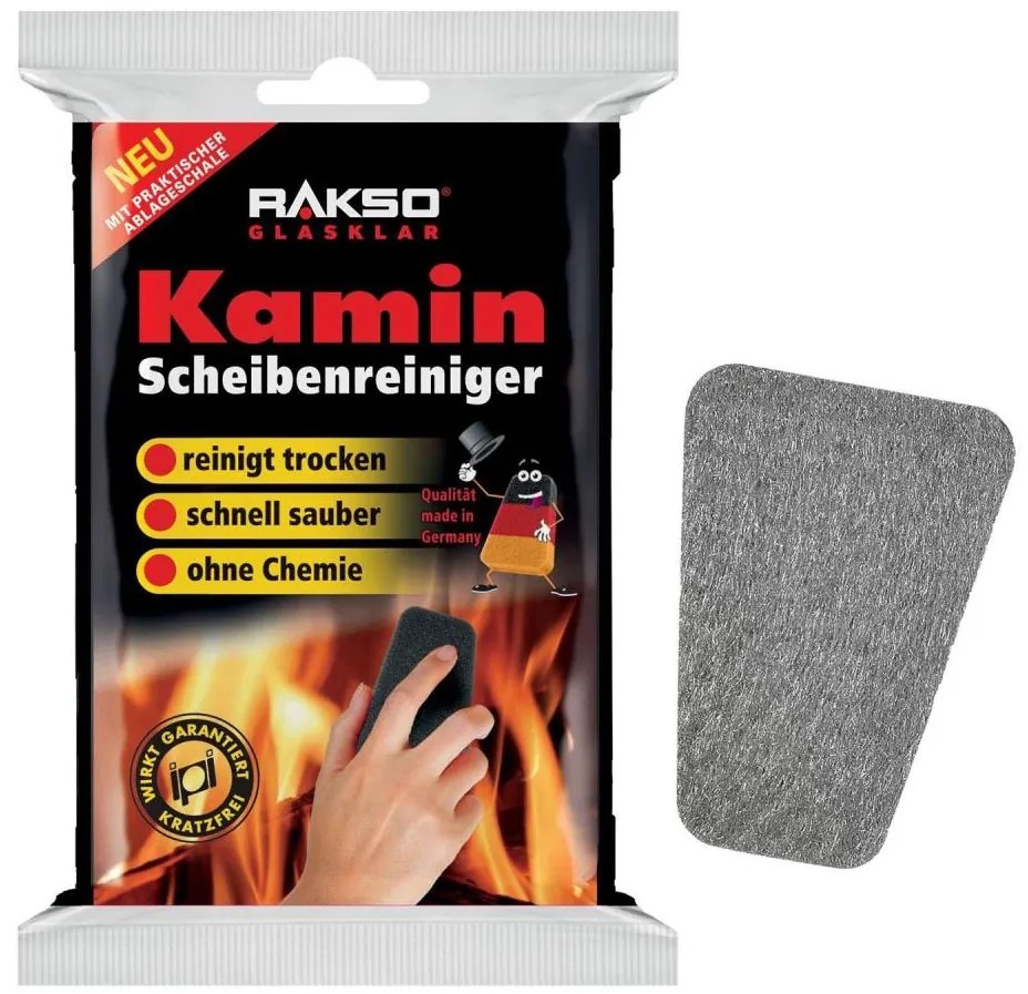 Spugna per la pulizia del vetro del camino 2 pezzi