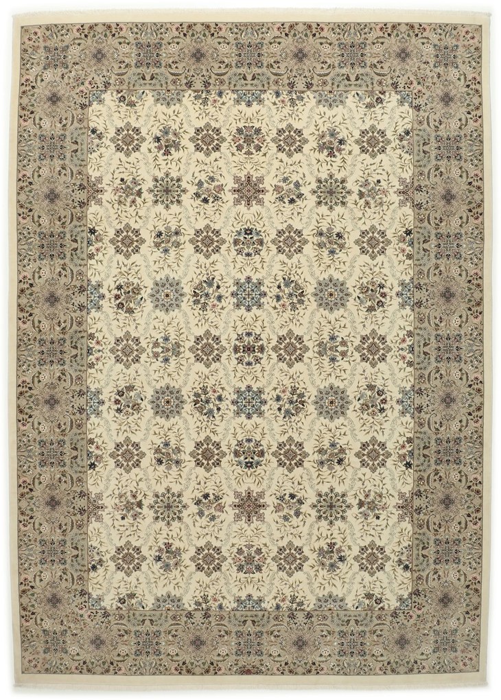 Isfahan Tappeto 350x250 (Iran) Annodato A Mano