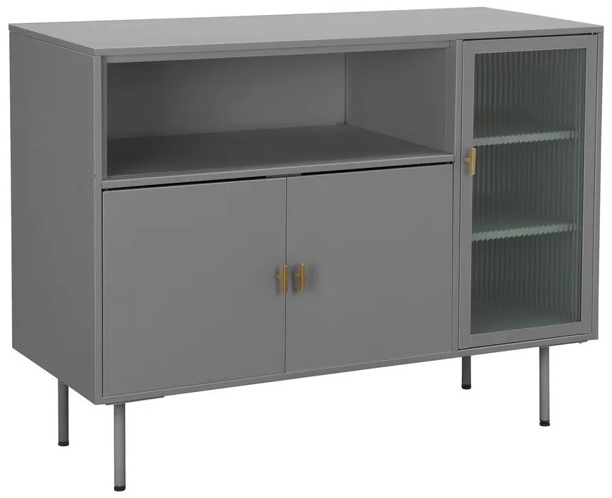 Vetrina grigia in metallo 104x80 cm Rosalie - Støraa