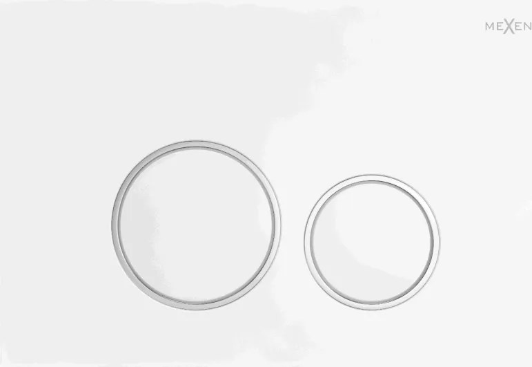 Mexen Fenix 05  pulsante di scarico, bianco opaco - 600520