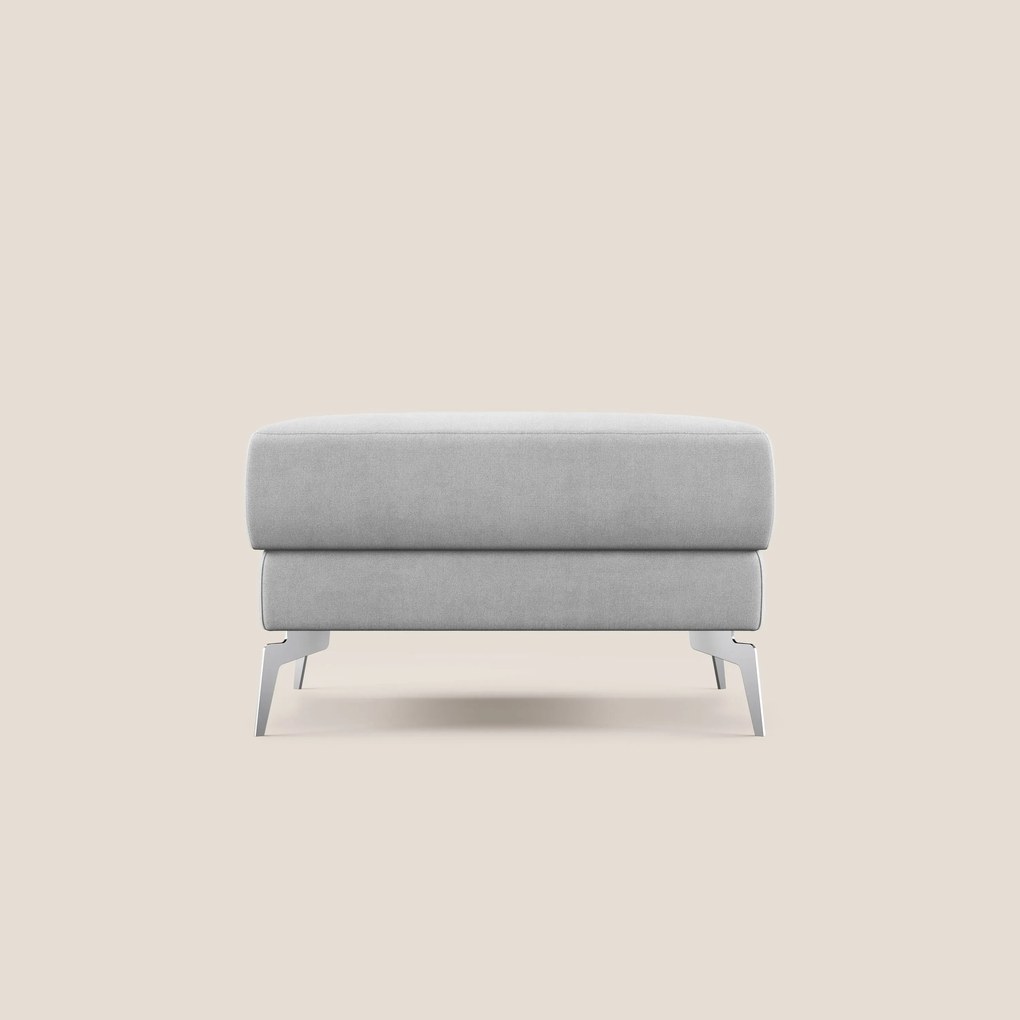 Star Pouf con piedini alti in tessuto impermeabile T02 grigio chiaro