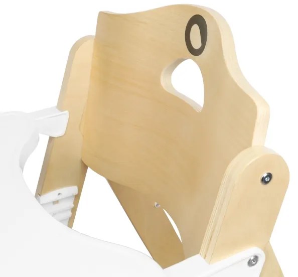 Lionelo - Seggiolina da pranzo 3 in 1 FLORIS Bianco Naturale