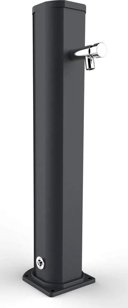 Fontana Lavapiedi da Giardino con Rubinetto Temporizzato Arkema Jolly Grigio Antracite...