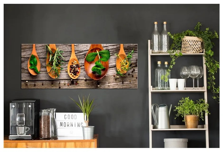 Immagine su tela, 30 x 80 cm Glasspik Kitchen Wooden Spoons - Styler