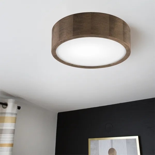 Brilagi - Lampada LED da soffitto CARVALHO 1xE27/60W/230V noce 27 cm