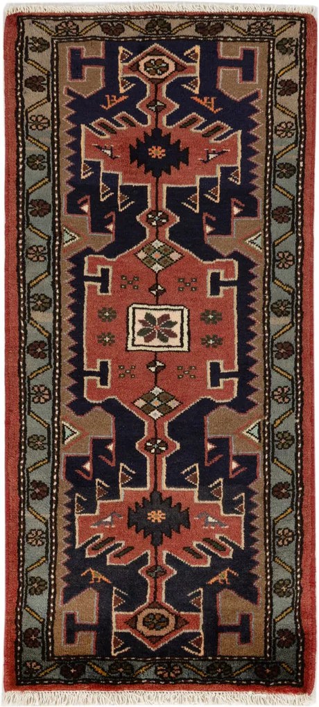 Shiraz Tappeto 60 x 140 (Iran) Annodato A Mano