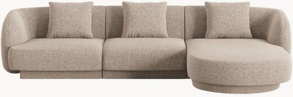 Divano angolare in ciniglia Tulum