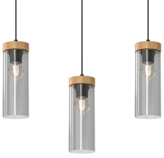 Lampadario a sospensione con filo ELICA 3xE27/60W/230V