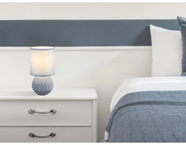 Globo 21730B - Lampada da tavolo SYLAS 1xE14/40W/230V blu