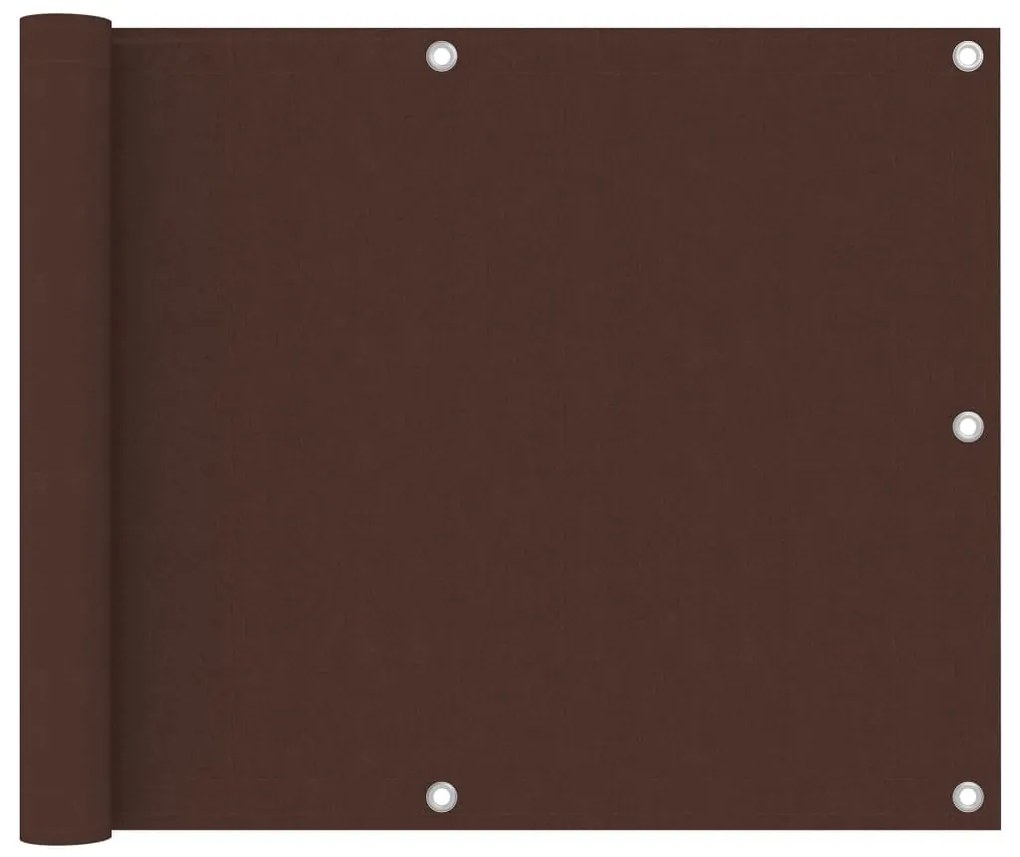 Paravento Da Balcone Marrone 75x300 Cm İn Tessuto Oxford /