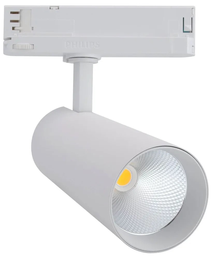 Faro LED 34W per Binario Trifase 38° + 60° Bianco con driver Philips CRI92 Colore Bianco Freddo 6.000K