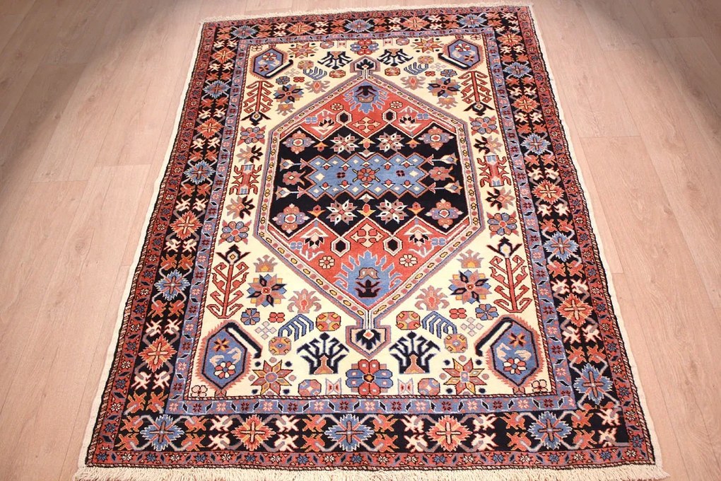 Mashad Tappeto 200x140 (Iran) Annodato A Mano