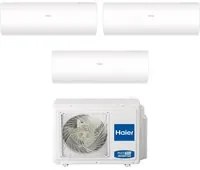 Climatizzatore Condizionatore Haier Trial Split Inverter serie PEARL 9+12+12 con 3U70S2SR5FA R-32 Wi-Fi Integrato 9000+12000+12000