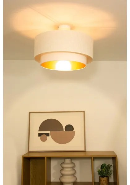 Plafoniera NATIA 1xE27/60W/230V Ø 45 cm bianca