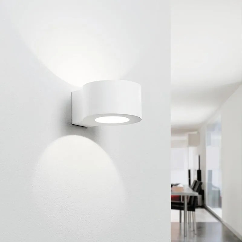 Applique LED design Dolopia bianco IP20, luce bianco caldo 270 lumen, TECNICO