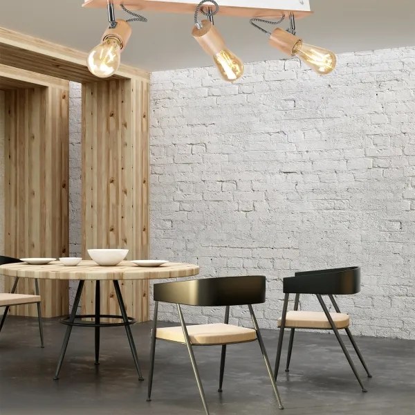 Plafoniera GUSTAVO 3xE27/60W/230V montaggio a soffitto