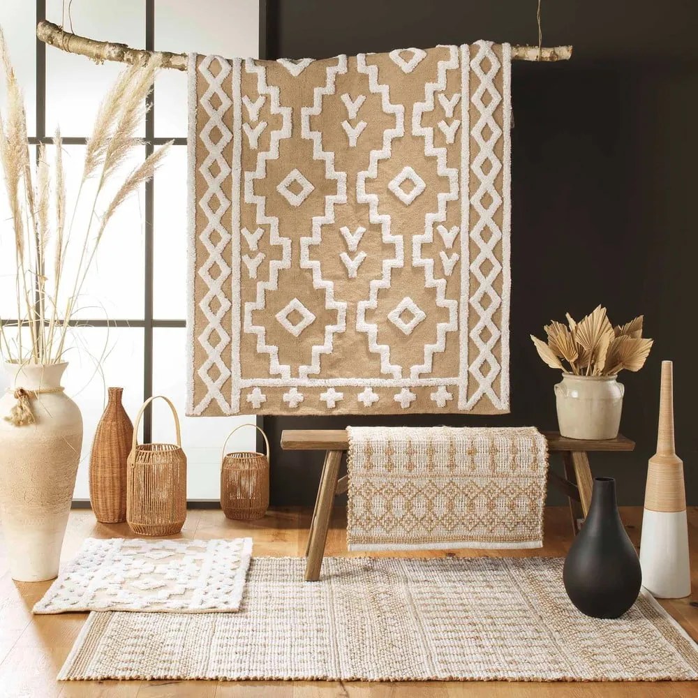Tappeto beige in misto iuta 120x170 cm Medine – douceur d'intérieur