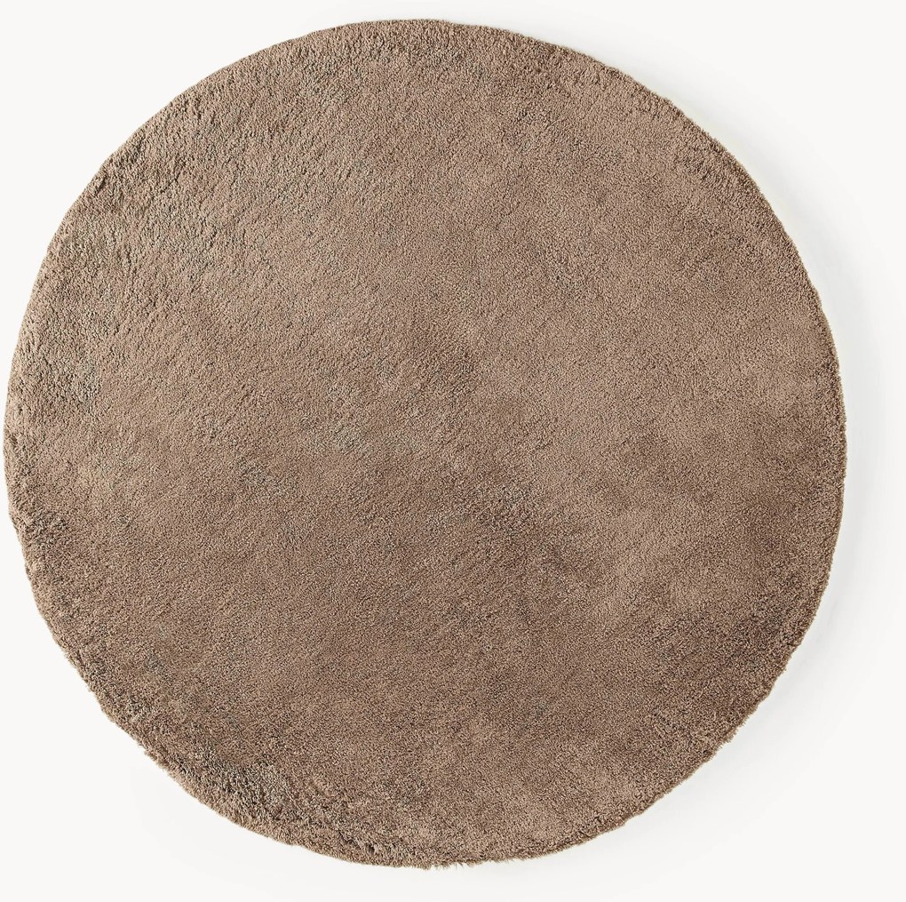 Tappeto rotondo soffice a pelo lungo Leighton