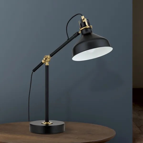 Orion LA 4-1222/1 - Lampada da tavolo SCHILLER 1xE27/40W/230V nero/bronzo
