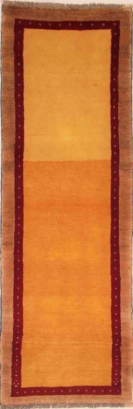 Gabbeh Tappeto 80 x 230 Marrone (Iran) Annodato A Mano