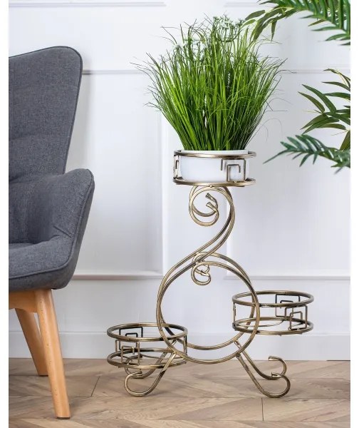 Portafiori 64x60 cm oro