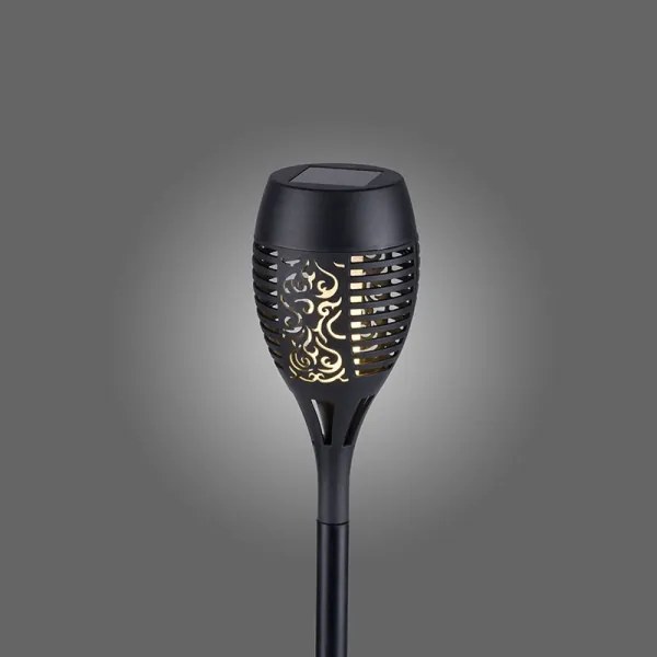 JUST LIGHT. 19106-18-3 - Set 3x LED lampade solari FACKEL LED/0,24W/1,2V nero