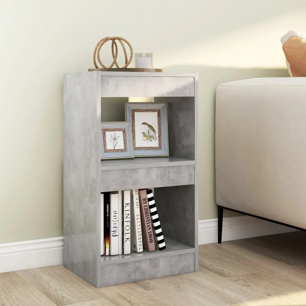 Libreria/divisorio Grigio Cemento 40x30x72 Cm /