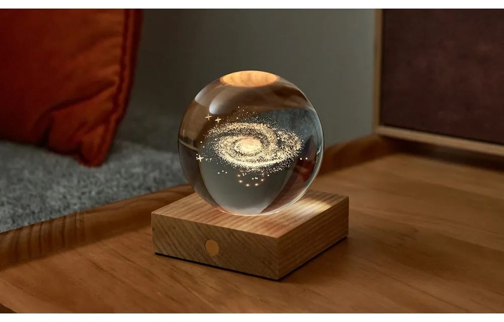 Decorazione luminosa marrone scuro con ricarica USB Amber – Gingko