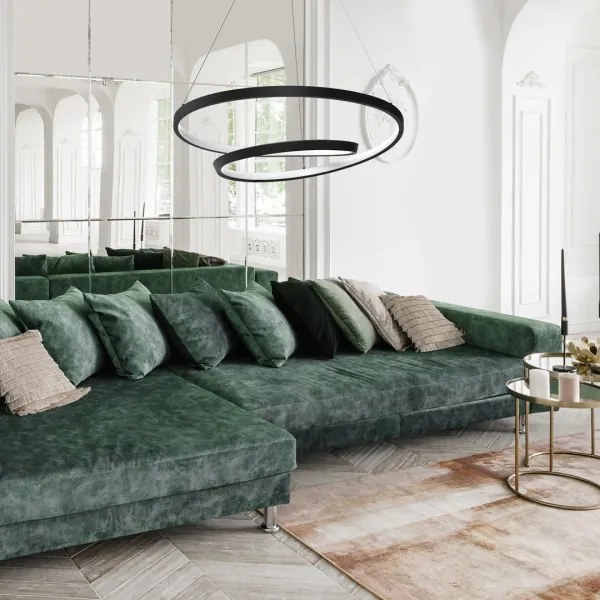 Lampadario LED a sospensione con filo LUCERO LED/48W/230V nero