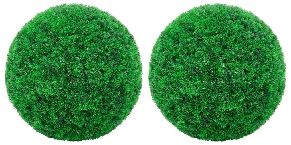 Sfere Di Bosso Artificiale 2 Pz 45 Cm /