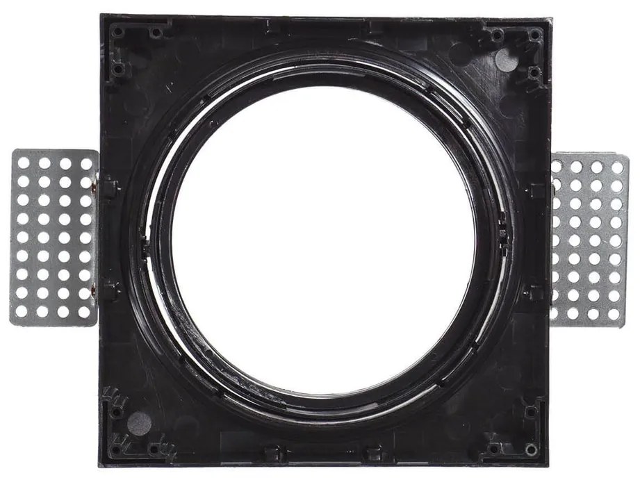 Portafaretto da Incasso AR111 Quadrato Orientabile 148x148mm - Nero