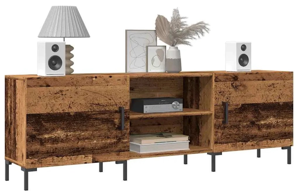 Mobile Porta Tv Legno Antico 150x30x50 Cm İn Truciolato /