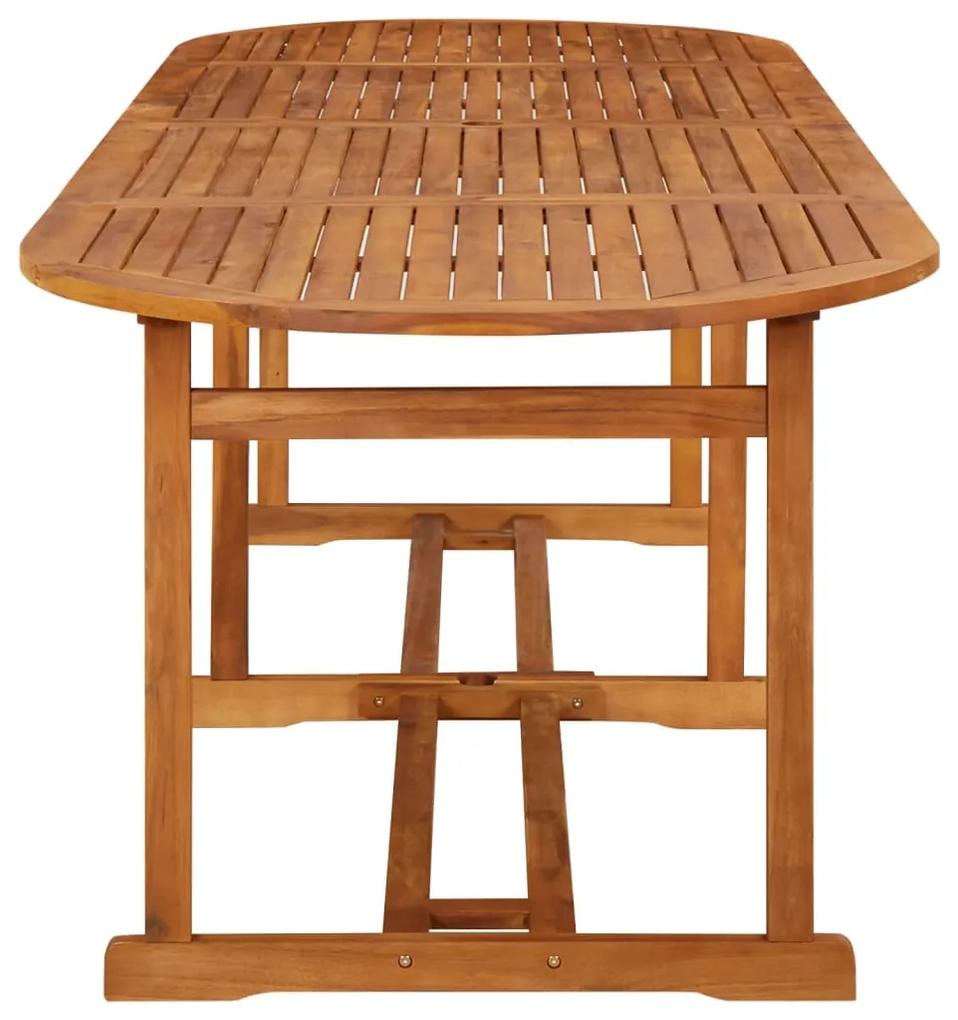 Tavolo da pranzo per esterni 280x90x75cm legno massello acacia