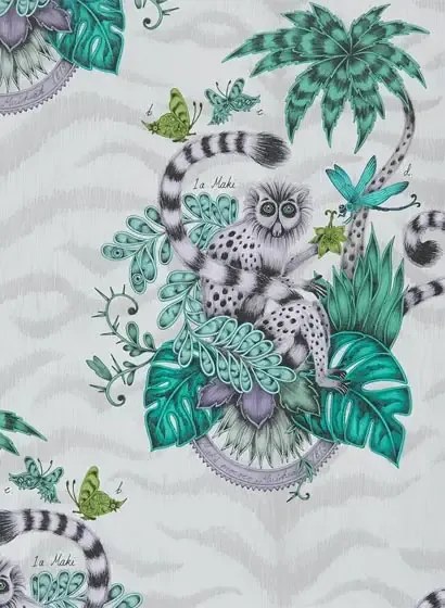Affen Tapete Lemur von Clarke und Clarke - Jungle