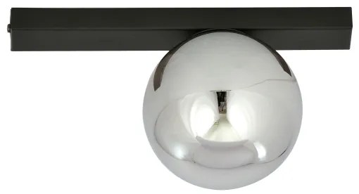 Plafoniera FIT 1xE14/10W/230V nero/grigio