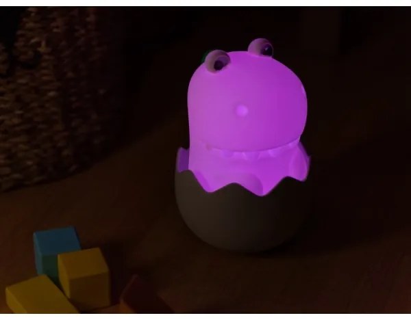MegaLight - Lampada touch per bambini a LED RGB dimmerabile e ricaricabile DIGGY DINO LED/5V
