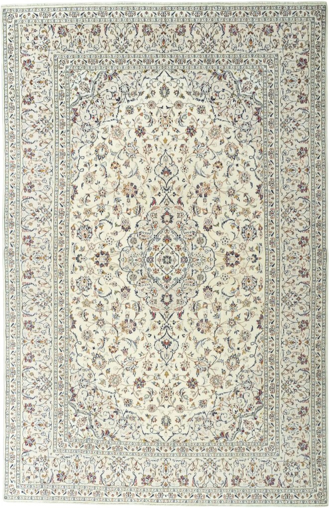 Kashan Tappeto persiano 310 x 200 Beige (Iran) Annodato A Mano