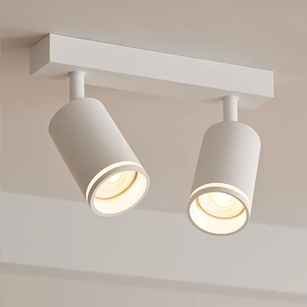 Faretto PIPE 2xGU10/10W/230V bianco
