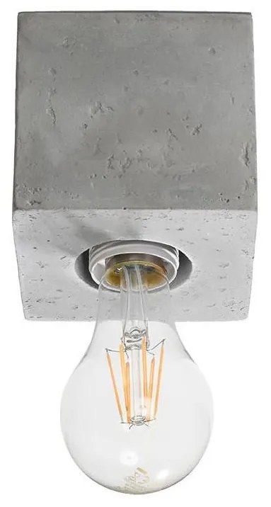 Plafoniera ABEL 1xE27/60W/230V calcestruzzo