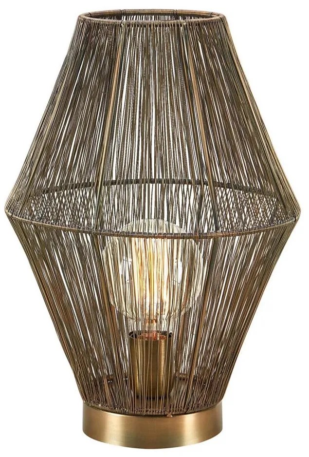 Markslöjd 108665 - Lampada da tavolo CASA 1xE27/40W/230V ottone