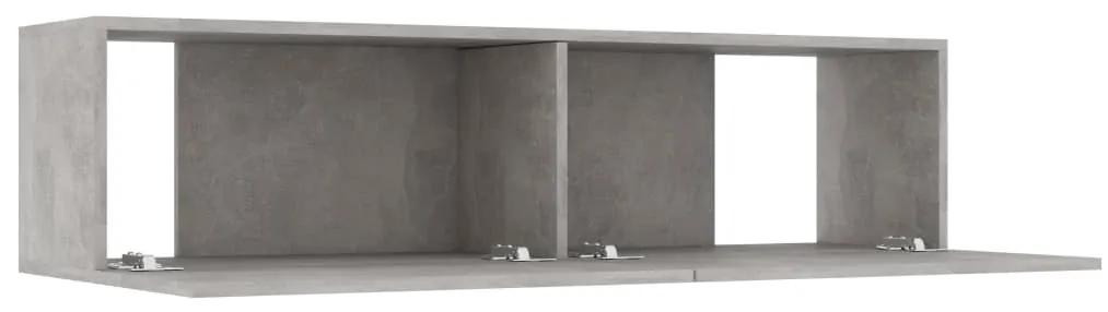 Mobile tv grigio cemento 120x30x30 cm in truciolato