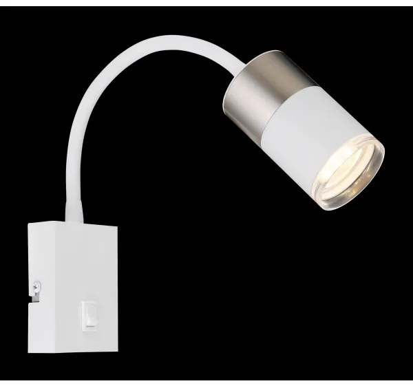 Globo 57851W - Faretto da parete BRISBON 1xGU10/25W/230V bianco/cromo