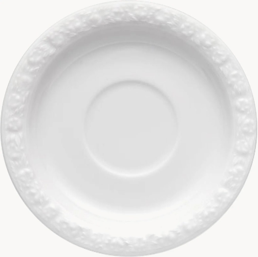 Piattino per tazza da caffè in porcellana Maria White