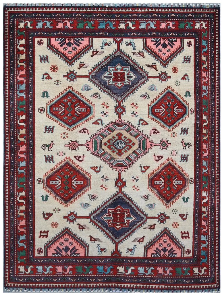 Kazak Tappeto orientale 150x200 (Pakistan) Annodato A Mano