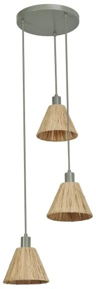 Ledvance - Lampadario a sospensione con filo DECOR RAFFIA 3xE27/15W/230V bastone di rafia